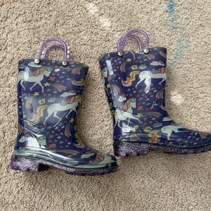 Member’s Mark Girls Light-Up Unicorn Rain Boots – Size 7/8